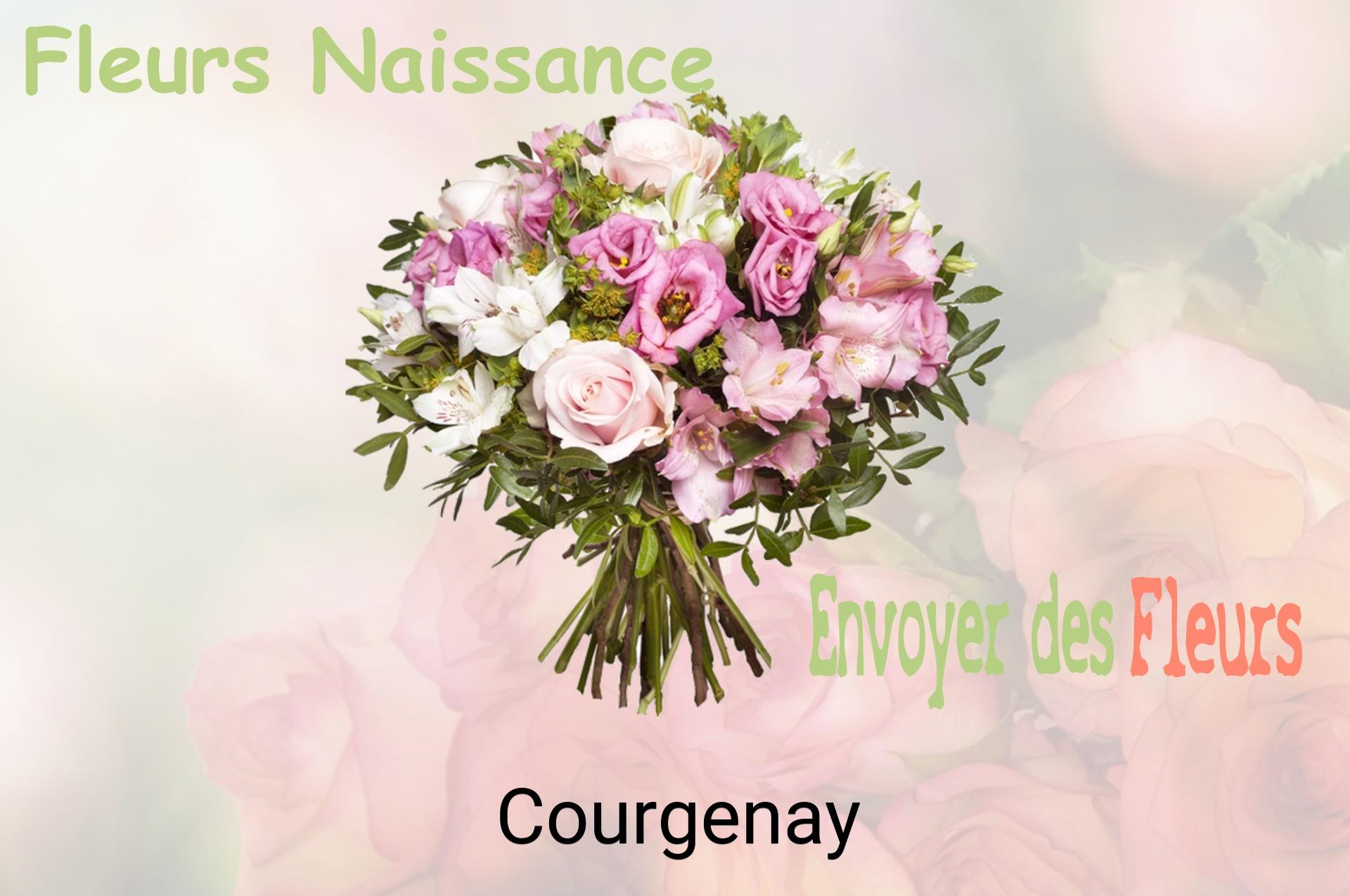 Bouquet de fleurs de naissance livré à Courgenay
